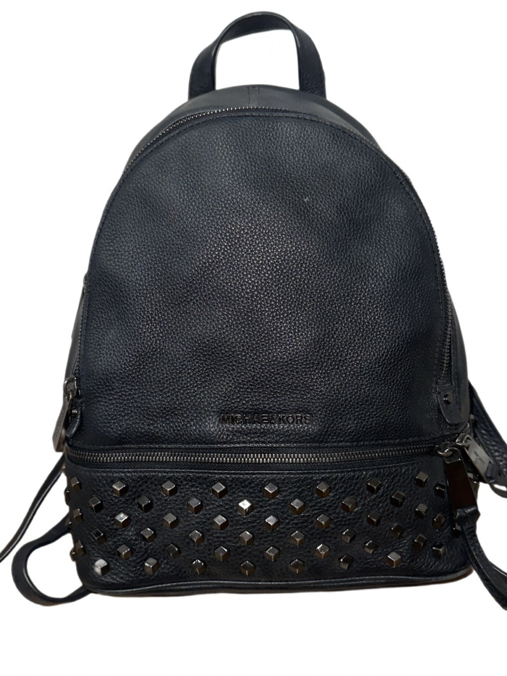 Michael Kors Rhea Backpack Black With Studs Good Condition